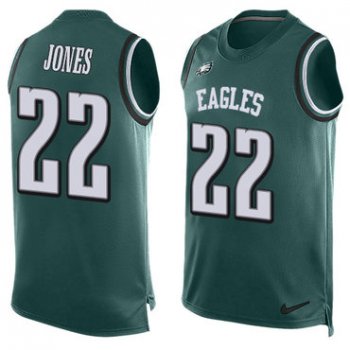 Nike Philadelphia Eagles #22 Sidney Jones Midnight Green Team Color Men's Stitched NFL Limited Tank Top Jersey