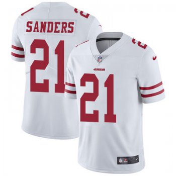 Nike San Francisco 49ers #21 Deion Sanders White Men's Stitched NFL Vapor Untouchable Limited Jersey