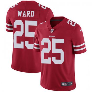 Nike San Francisco 49ers #25 Jimmie Ward Red Team Color Men's Stitched NFL Vapor Untouchable Limited Jersey