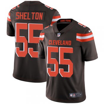 Nike Cleveland Browns #55 Danny Shelton Brown Team Color Men's Stitched NFL Vapor Untouchable Limited Jersey