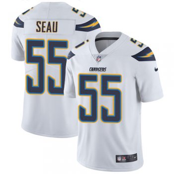 Nike San Diego Chargers #55 Junior Seau White Men's Stitched NFL Vapor Untouchable Limited Jersey