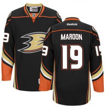 Men's Anaheim Ducks #19 Patrick Maroon Black Third Jersey