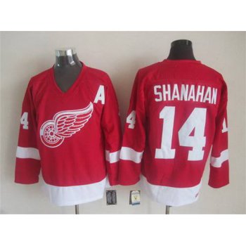 Men's Detroit Red Wings #14 Brendan Shanahan Red CCM Vintage Throwback Jersey