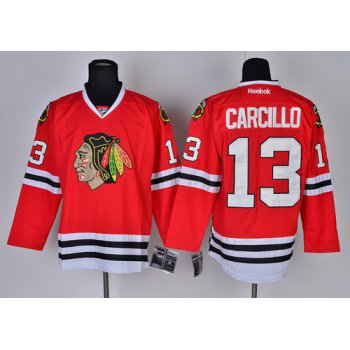 Chicago Blackhawks #13 Daniel Carcillo Red Jersey