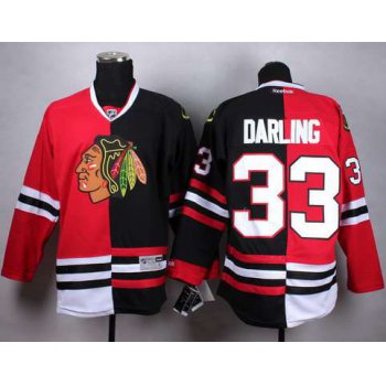 Chicago Blackhawks #33 Scott Darling Red Black Two Tone Jersey