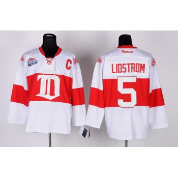Detroit Red Wings #5 Nicklas Lidstrom White Winter Classic Jersey