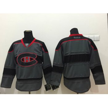 Montreal Canadiens Blank Charcoal Gray Jersey