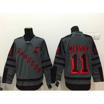 New York Rangers #11 Mark Messier Charcoal Gray Jersey