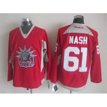 New York Rangers #61 Rick Nash 2014 NYR Training Red Jersey