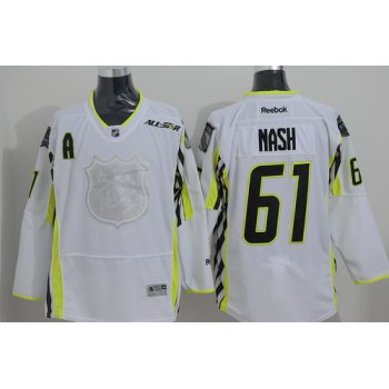 New York Rangers #61 Rick Nash 2015 All-Stars White Jersey