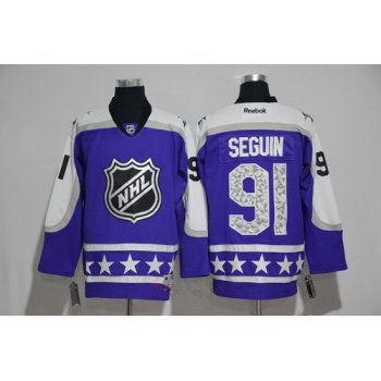 Men's Central Division Dallas Stars #91 Tyler Seguin Reebok Purple 2017 NHL All-Star Stitched Ice Hockey Jersey