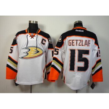 Anaheim Ducks #15 Ryan Getzlaf 2014 White Jersey