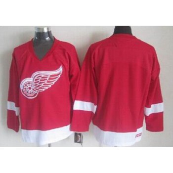 Detroit Red Wings Blank Red Throwback CCM Jersey