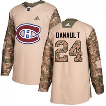Adidas Canadiens #24 Phillip Danault Camo Authentic 2017 Veterans Day Stitched NHL Jersey