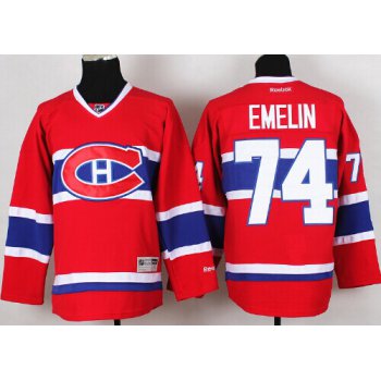 Montreal Canadiens #74 Alexei Emelin Red CH Jersey