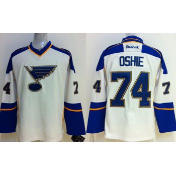 St. Louis Blues #74 T.J. Oshie White Jersey