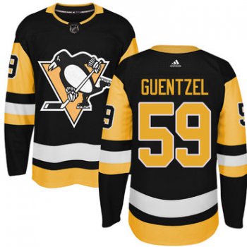 Adidas Pittsburgh Penguins #59 Jake Guentzel Black Alternate Authentic Stitched NHL Jersey