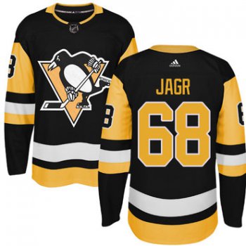 Adidas Pittsburgh Penguins #68 Jaromir Jagr Black Alternate Authentic Stitched NHL Jersey