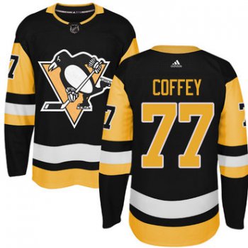 Adidas Pittsburgh Penguins #77 Paul Coffey Black Alternate Authentic Stitched NHL Jersey