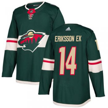 Adidas Wild #14 Joel Eriksson Ek Green Home Authentic Stitched NHL Jersey