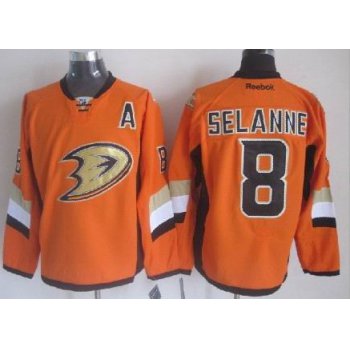 Anaheim Ducks #8 Teemu Selanne 2014 Stadium Series Orange Jersey