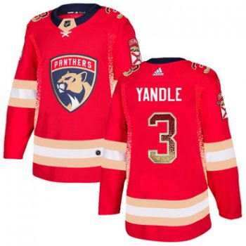 Men's Florida Panthers #3 Keith Yandle Red Drift Fashion Adidas Jersey