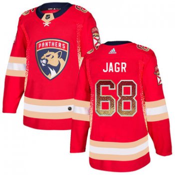 Men's Florida Panthers #68 Jaromir Jagr Red Drift Fashion Adidas Jersey