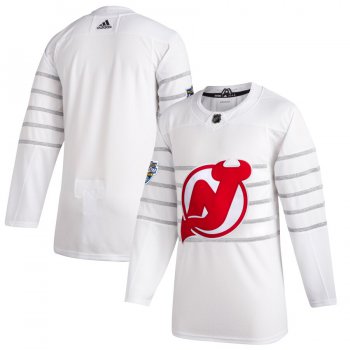 Men's New Jersey Devils Blank White 2020 NHL All-Star Game Adidas Jersey