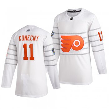 Men's Philadelphia Flyers #11 Travis Konecny White 2020 NHL All-Star Game Adidas Jersey
