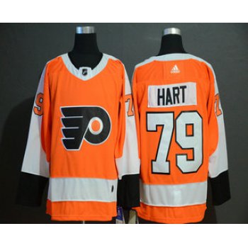 Men's Philadelphia Flyers #79 Carter Hart Orange Adidas Stitched NHL Jersey
