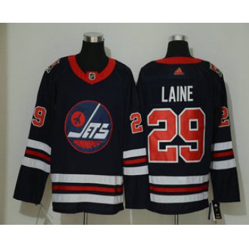 Men's Winnipeg Jets #29 Patrik Laine Navy Blue 2019 Heritage Classic Adidas Stitched NHL Jersey