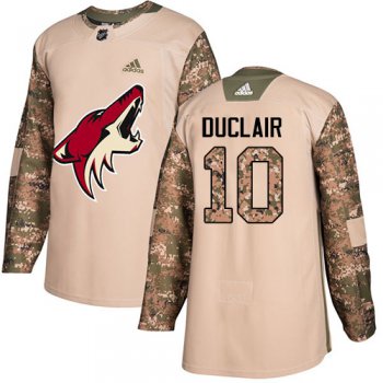 Adidas Coyotes #10 Anthony Duclair Camo Authentic 2017 Veterans Day Stitched NHL Jersey