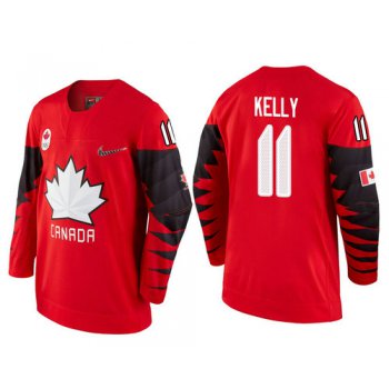 Men Canada Team #11 Chris Kelly Red 2018 Winter Olympics Jersey