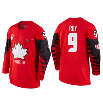 Men Canada Team #9 Derek Roy Red 2018 Winter Olympics Jersey