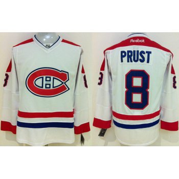 Montreal Canadiens #8 Brandon Prust White Jersey