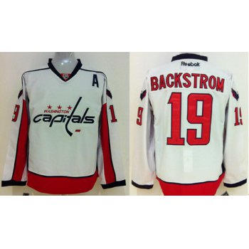 Washington Capitals #19 Nicklas Backstrom White Jersey
