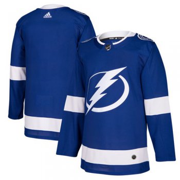 Adidas Lightning Blank Blue Home Authentic Stitched NHL Jersey