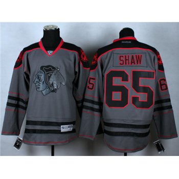 Chicago Blackhawks #65 Andrew Shaw Charcoal Gray Jersey