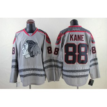 Chicago Blackhawks #88 Patrick Kane Charcoal Gray Jersey
