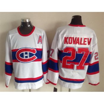 Montreal Canadiens #27 Alex Galchenyuk White Throwback CCM Jersey