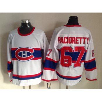 Montreal Canadiens #67 Max Pacioretty White Throwback CCM Jersey