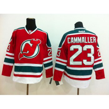 New Jersey Devils #23 Michael Cammalleri Red With Green Jersey