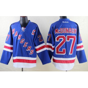 New York Rangers #27 Ryan Mcdonagh Light Blue Jersey
