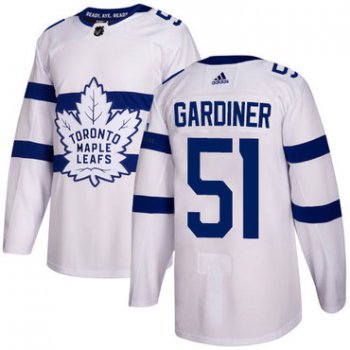 Adidas Toronto Maple Leafs #51 Jake Gardiner White Authentic 2018 Stadium Series Stitched NHL Jersey