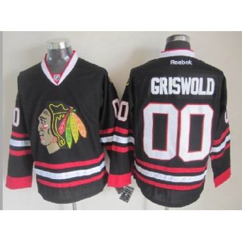 Chicago Blackhawks #00 Clark Griswold Black Jersey