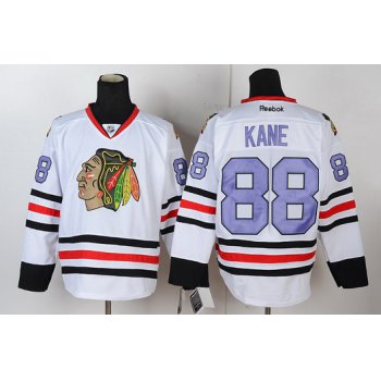 Chicago Blackhawks #88 Patrick Kane White With Purple Jersey