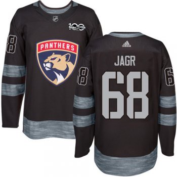 Panthers #68 Jaromir Jagr Black 1917-2017 100th Anniversary Stitched NHL Jersey
