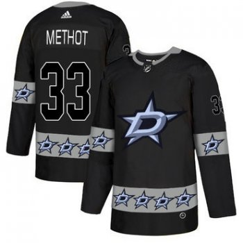 Men's Dallas Stars #33 Marc Methot Black Team Logos Fashion Adidas Jersey