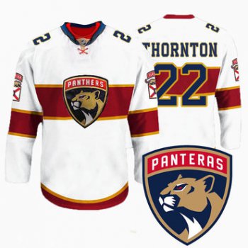 Men's Florida Panthers #22 Shawn Thornton New Logo Reebok White Premier Player Jersey
