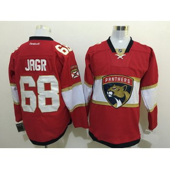 Men's Florida Panthers #68 Jaromir Jagr Red 2016-17 Home Reebok NHL Ice Hockey Jersey